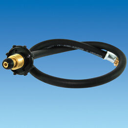 450mm propane pigtail black
(450mm x 6.3mm black hose)