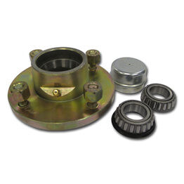 Cast Unbraked Trailer Hub
4" PCD Complete with Bearings
44643 & 44643L (HU004)