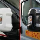 Milenco Short Arm White Motorhome Mirror Protectors (Pair) additional 1