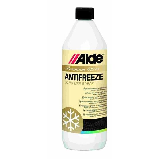 1 Ltr Alde Premixed Glycol.
Specially formulated for Alde
Heating System. LONG LIFE 5 YE